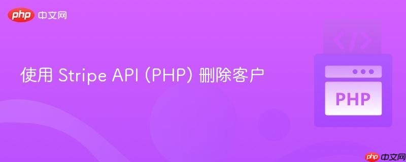 使用 Stripe API (PHP) 删除客户