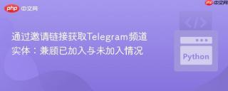 通过邀请链接获取Telegram频道实体：兼顾已加入与未加入情况