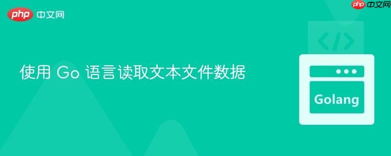 使用 go 语言读取文本文件数据