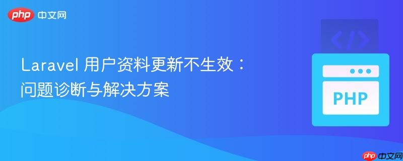 Laravel 用户资料更新不生效：问题诊断与解决方案