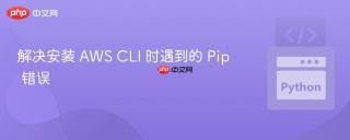 解决安装 AWS CLI 时遇到的 Pip 错误
