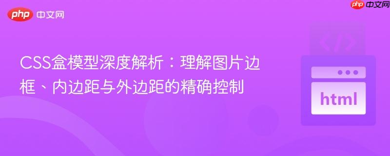 CSS盒模型深度解析：理解图片边框、内边距与外边距的精确控制