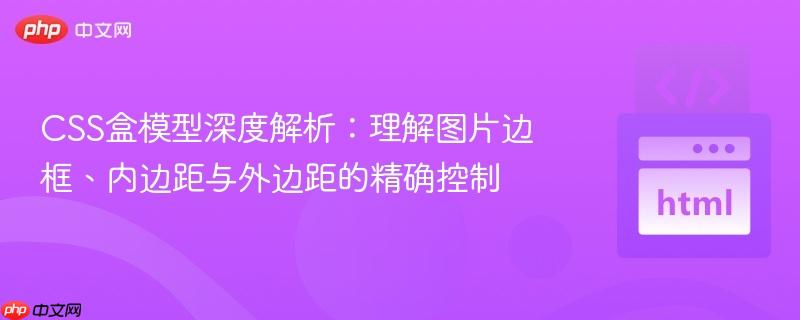 CSS盒模型深度解析：理解图片边框、内边距与外边距的精确控制
