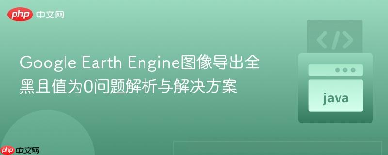Google Earth Engine图像导出全黑且值为0问题解析与解决方案