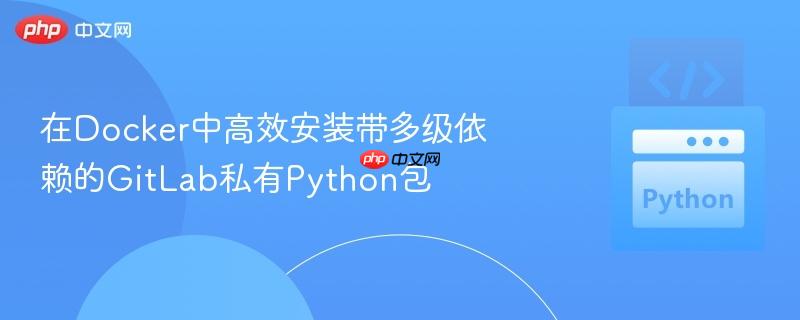 在Docker中高效安装带多级依赖的GitLab私有Python包