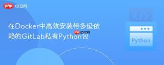 在Docker中高效安装带多级依赖的GitLab私有Python包
