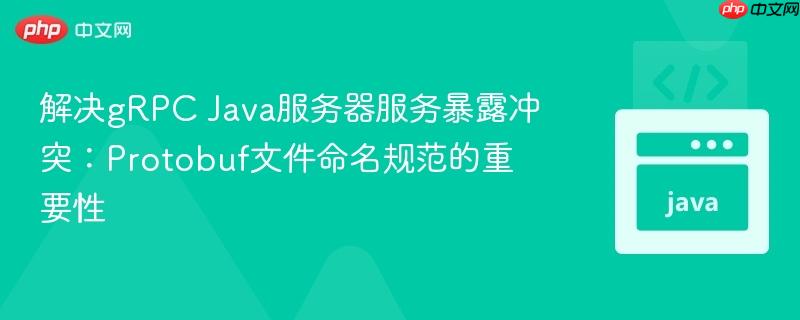 解决gRPC Java服务器服务暴露冲突：Protobuf文件命名规范的重要性