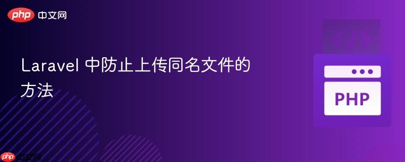 laravel 中防止上传同名文件的方法