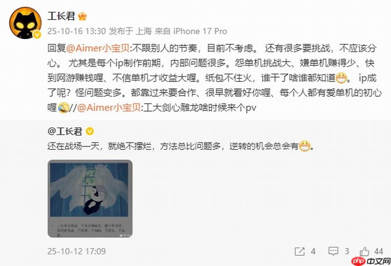 《剑心雕龙》目前不出PV 工长君：单机要有个性 拒绝缝合