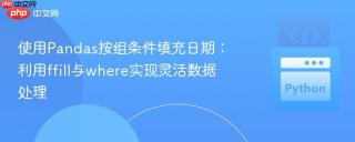 使用Pandas按组条件填充日期：利用ffill与where实现灵活数据处理