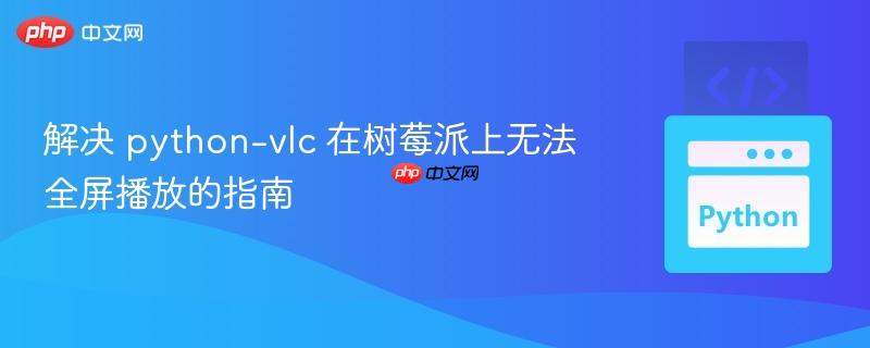 解決 python-vlc 在樹莓派上無法全屏播放的指南
