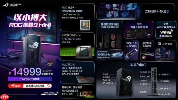X3D阵营新形态来临！ROG 魔霸9 Mini电竞迷你主机开启预售