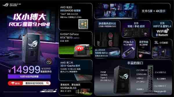 X3D陣營(yíng)新形態(tài)來(lái)臨！ROG 魔霸9 Mini電競(jìng)迷你主機(jī)開(kāi)啟預(yù)售
