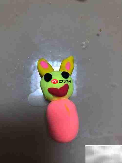 萌趣绿兔手工制作