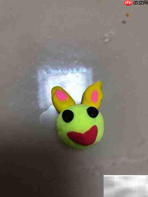 萌趣绿兔手工制作