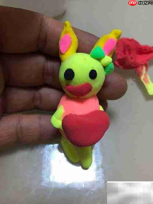 萌趣绿兔手工制作