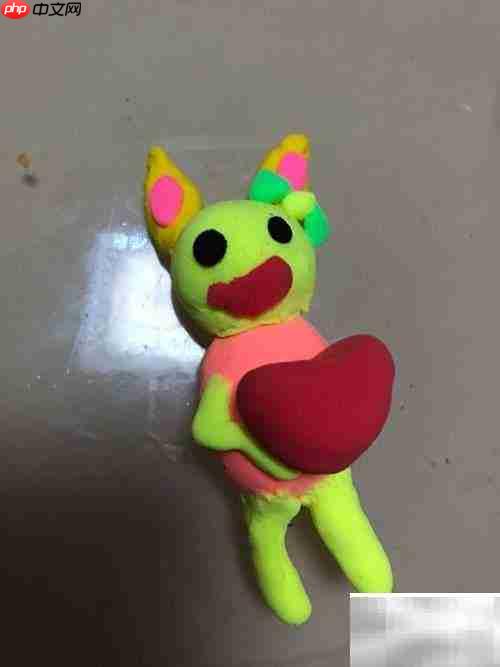 萌趣绿兔手工制作