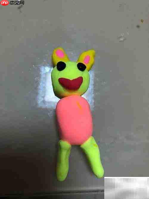 萌趣绿兔手工制作