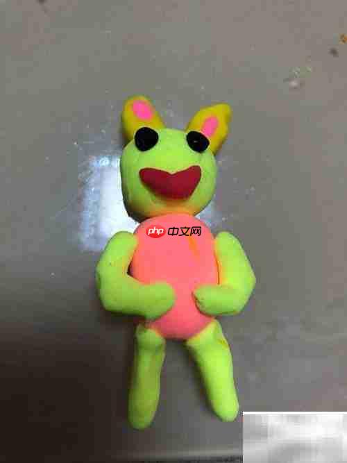 萌趣绿兔手工制作