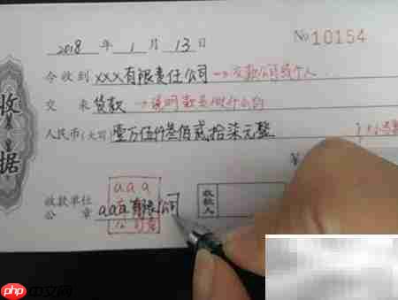 收据书写规范指南