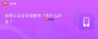 如何认证企业视频号？有什么好处？