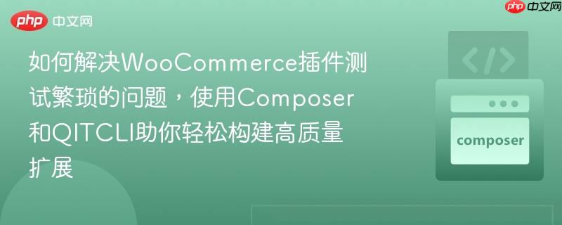 如何解决WooCommerce插件测试繁琐的问题，使用Composer和QITCLI助你轻松构建高质量扩展