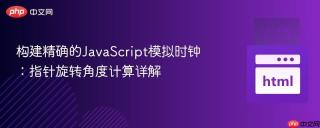 构建精确的JavaScript模拟时钟：指针旋转角度计算详解