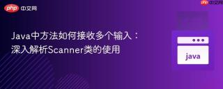 Java中方法如何接收多个输入：深入解析Scanner类的使用