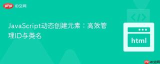 JavaScript动态创建元素：高效管理ID与类名