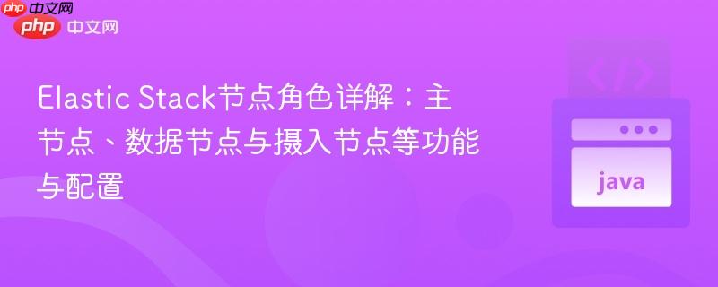Elastic Stack节点角色详解:主节点、数据节点与摄入节点等功能与配置