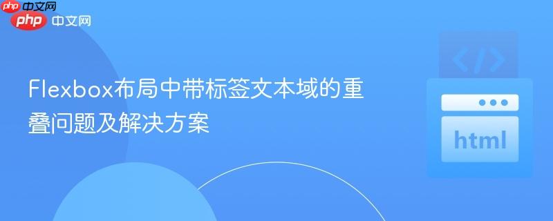 Flexbox布局中帶標(biāo)簽文本域的重疊問(wèn)題及解決方案