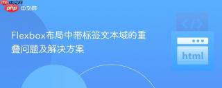 Flexbox布局中带标签文本域的重叠问题及解决方案