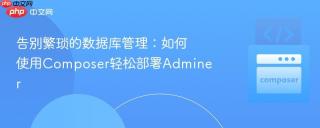 告别繁琐的数据库管理：如何使用Composer轻松部署Adminer