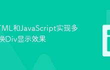 使用HTML和JavaScript实现多选题切换Div显示效果
