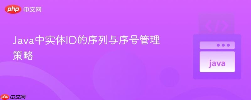 Java中实体ID的序列与序号管理策略
