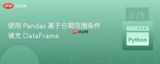 使用 Pandas 基于日期范围条件填充 DataFrame