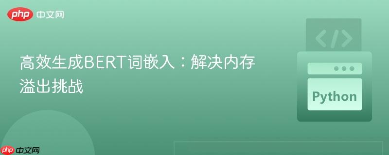 高效生成BERT词嵌入:解决内存溢出挑战