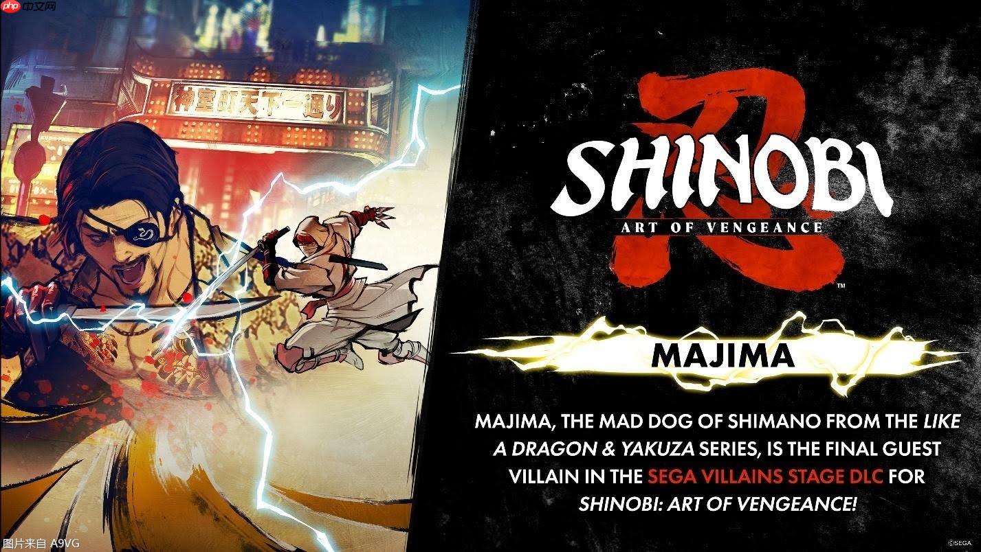 真岛吾朗将加入《超级忍 反攻的斩击》DLC“世嘉反派关卡”