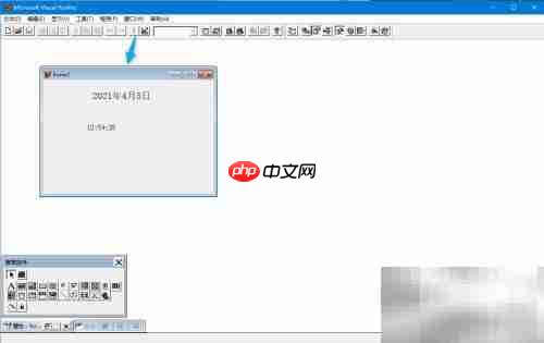 VF6.0计时器显示当前时间
