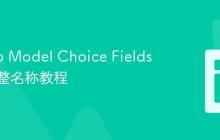 Django Model Choice Fields 显示完整名称教程