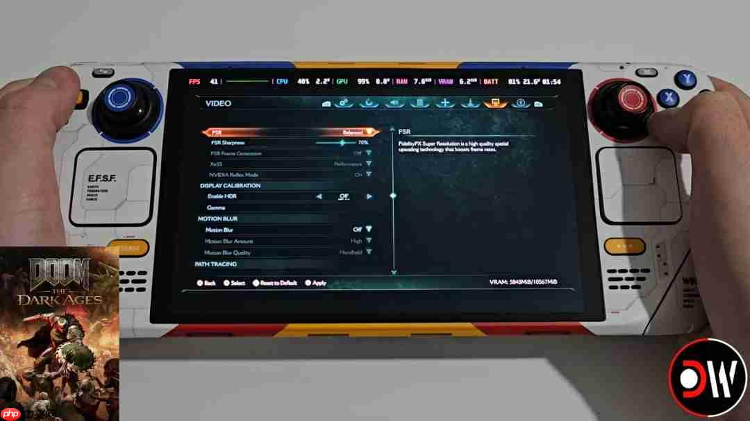 《毁灭战士：黑暗时代》现已通过Steam Deck认证