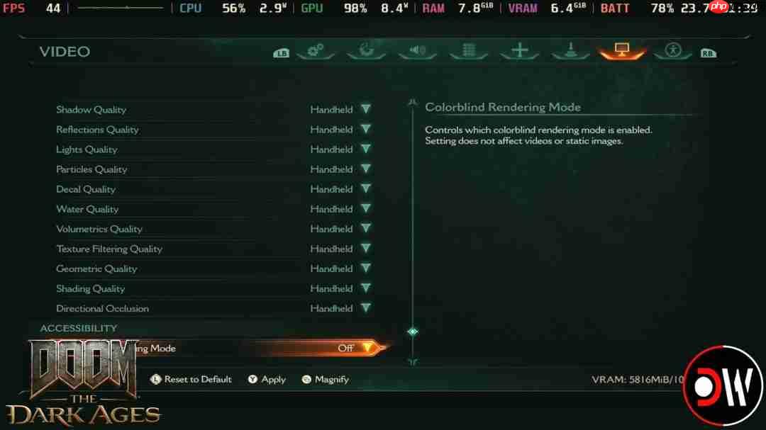 《毁灭战士：黑暗时代》现已通过Steam Deck认证