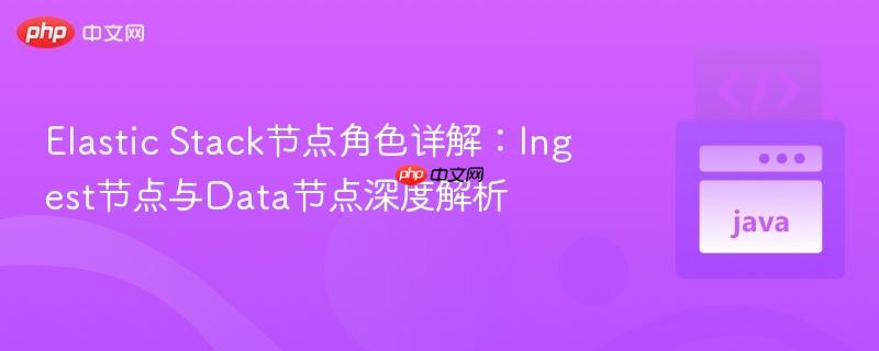 Elastic Stack节点角色详解:Ingest节点与Data节点深度解析
