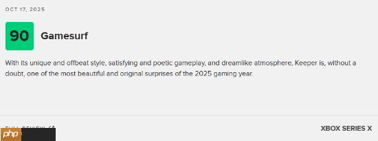 《脑航员》制作组新游《Keeper》M站78分！宛如艺术品 但流程短