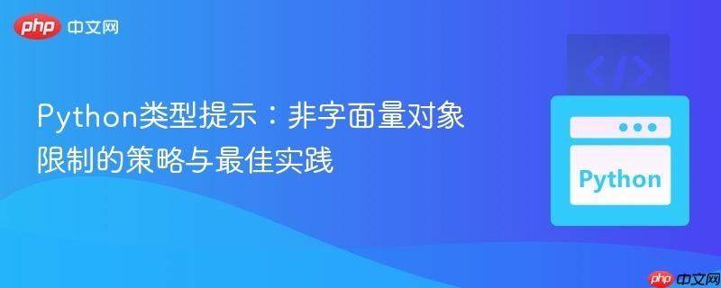 Python类型提示：非字面量对象限制的策略与最佳实践