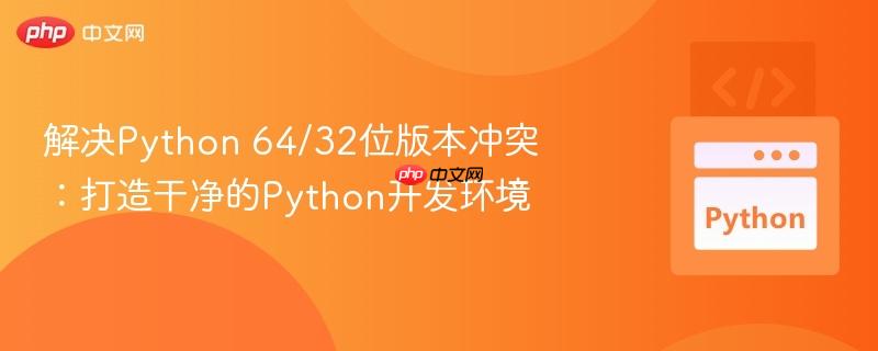 解决python 64/32位版本冲突：打造干净的python开发环境