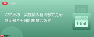 CSS技巧：实现输入框内部可见的盒阴影与外部阴影融合效果