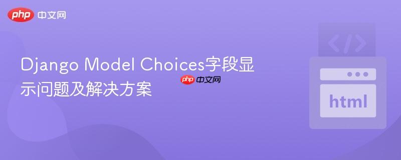 Django Model Choices字段显示问题及解决方案
