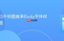 解决CSS中标题继承Body字体样式的问题