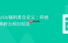 Matplotlib轴刻度自定义：将绝对坐标映射为相对标签